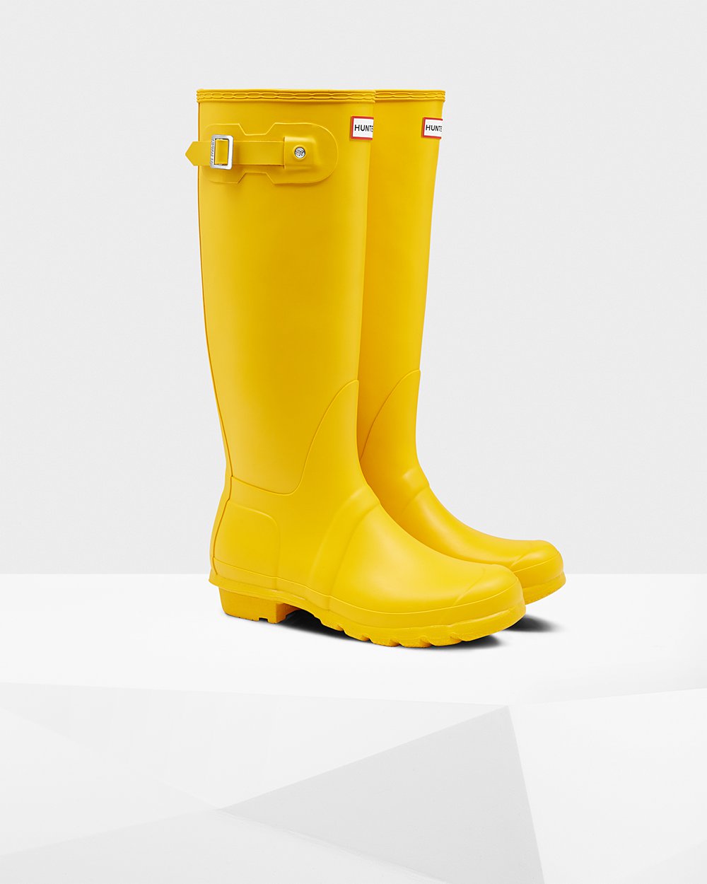 Womens Tall Rain Boots - Hunter Original (35FZBPMLA) - Yellow